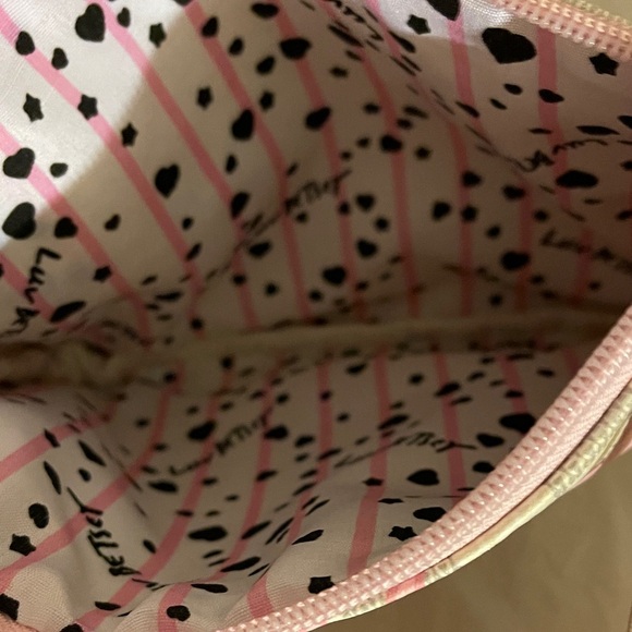 Luv Betsy Pink and Cream Butterfly Wristlet or Crossbody - Picture 4 of 6